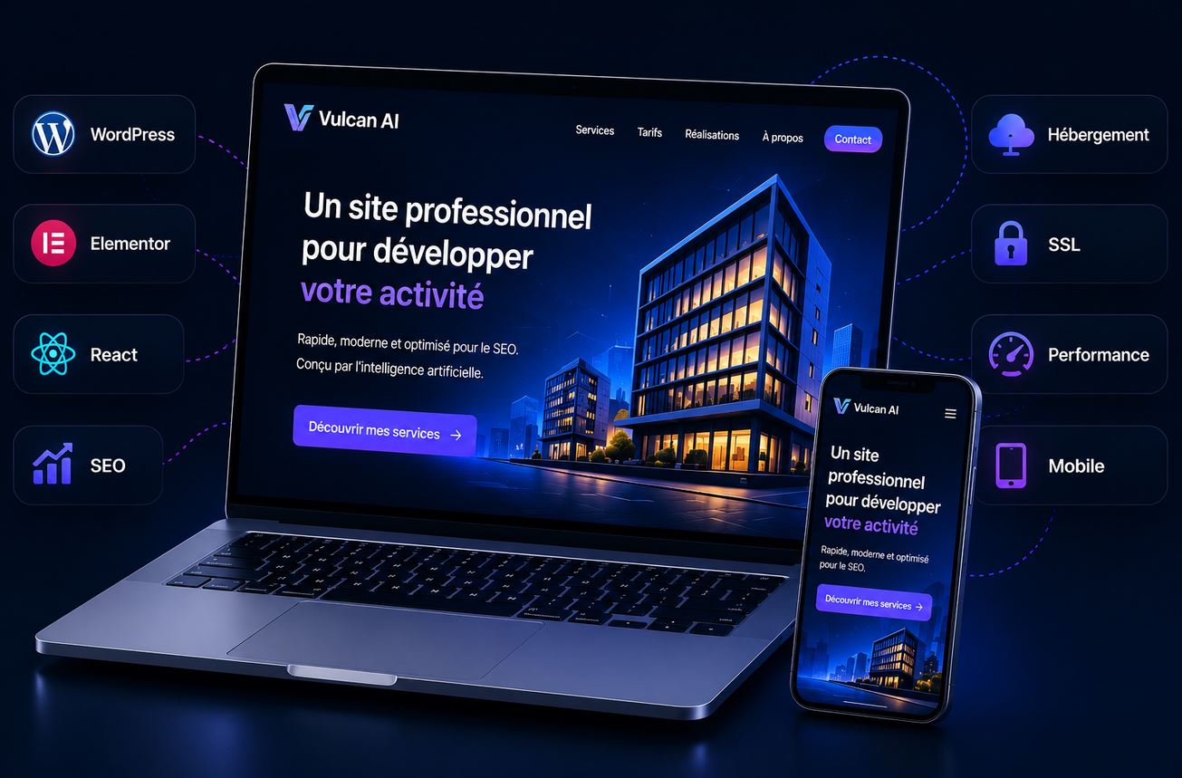 ai pour créer site web